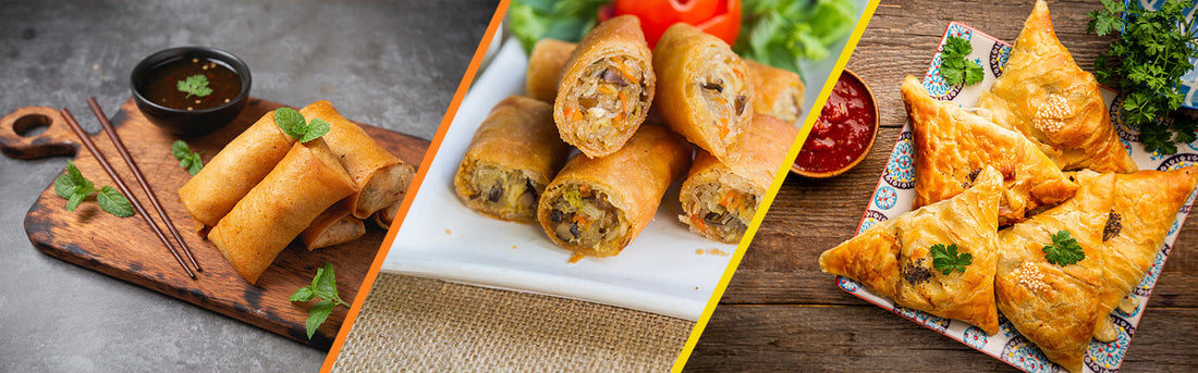 Spring Roll, Samosas
