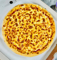 Halal Margherita pizza with mozzarella and tomato sauce - Mi Burger Nottingham