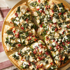 Florentine Pizza - Deep Dish Pizza, Tomato Sauce, Cheese &amp; Tandoori Chicken