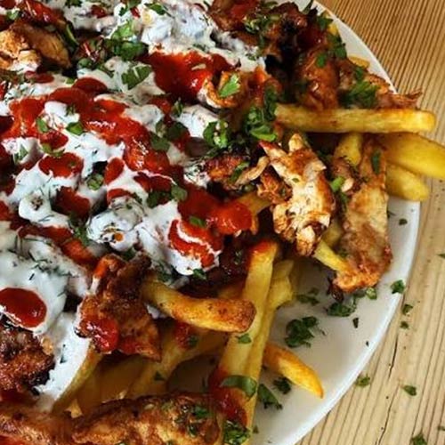 Pizza Fries With Chicken Doner